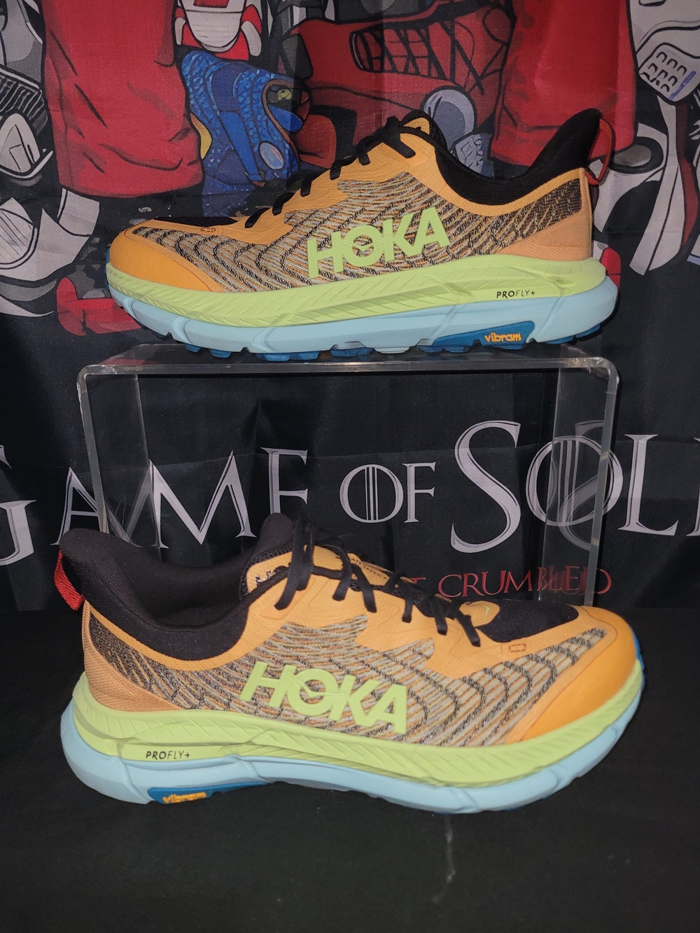 Hoka Mafate Speed 4 Solar Flare Lettuce Running Shoes